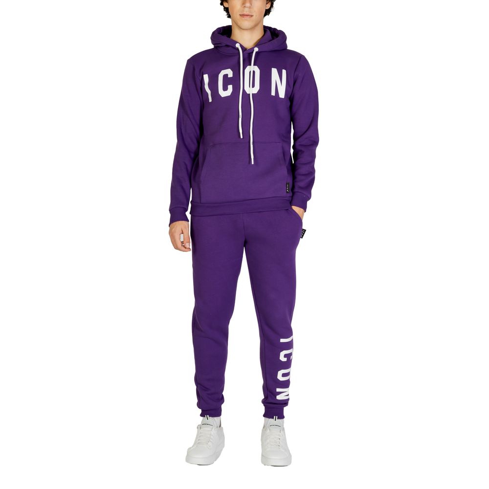 Purple Cotton Hoodie