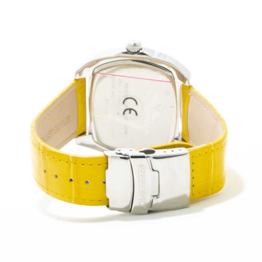 Bicolor Leather Dress Watch