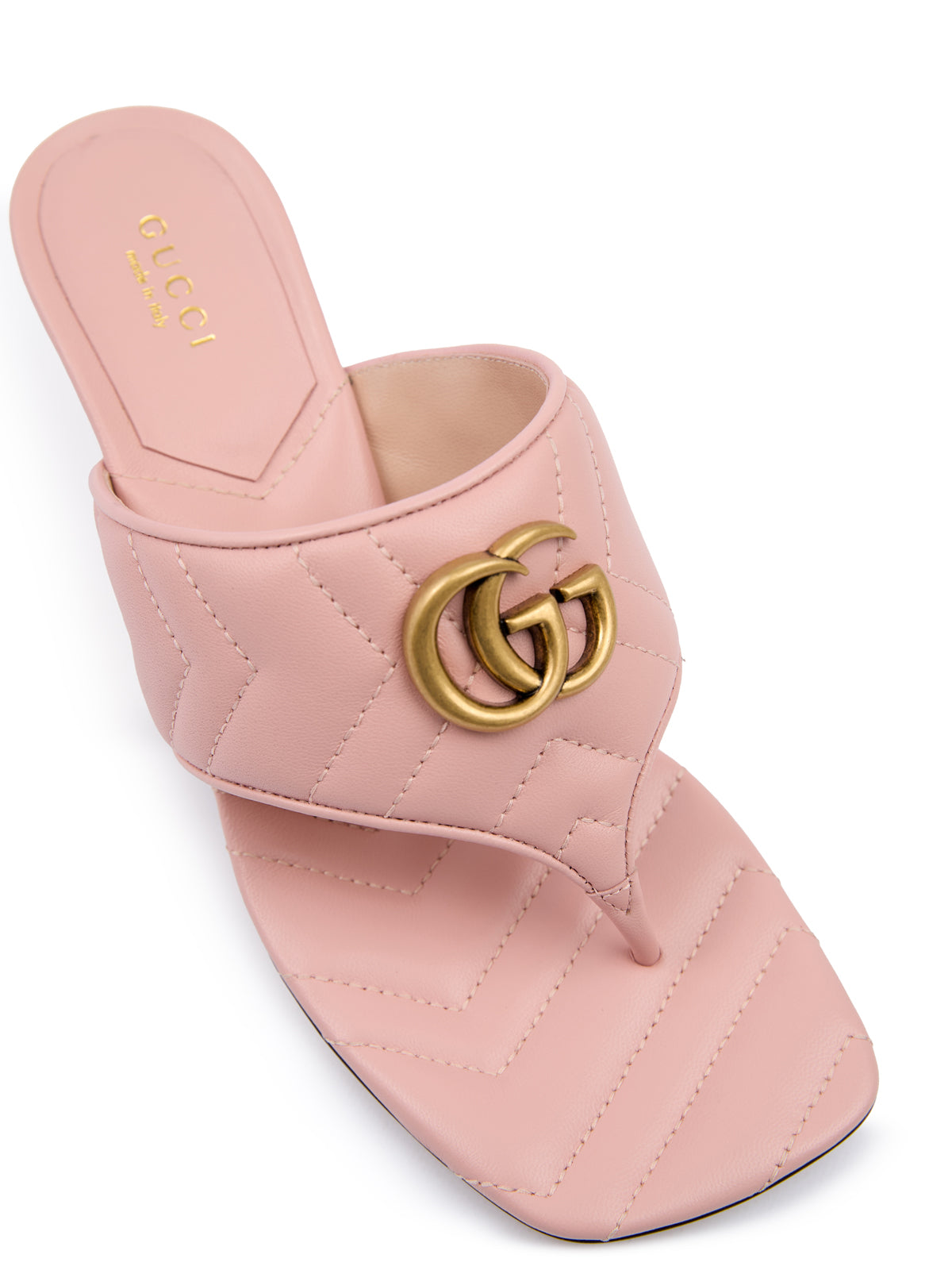 Mystic Pink Nappa Charlotte Leather Sandals