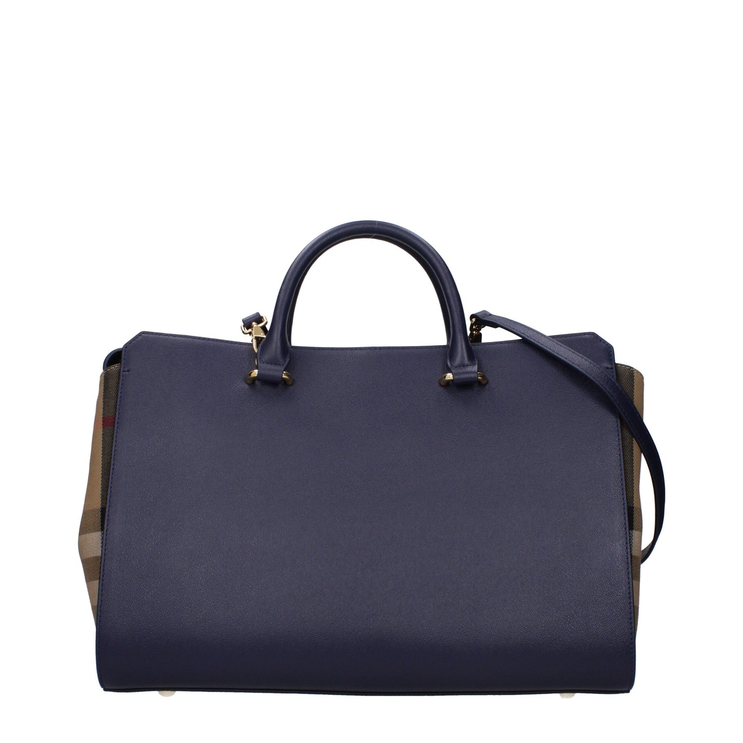 Blue Leather Handbag