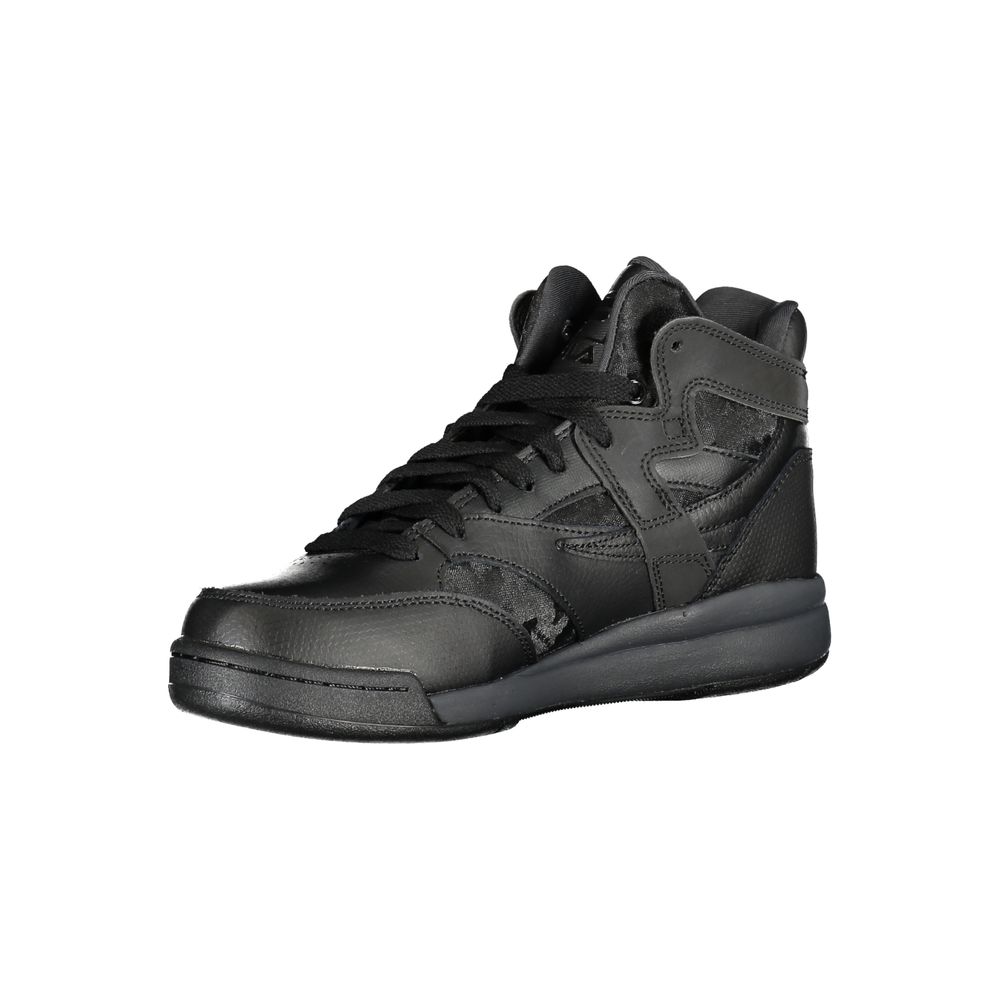 Black Polyester Sneaker
