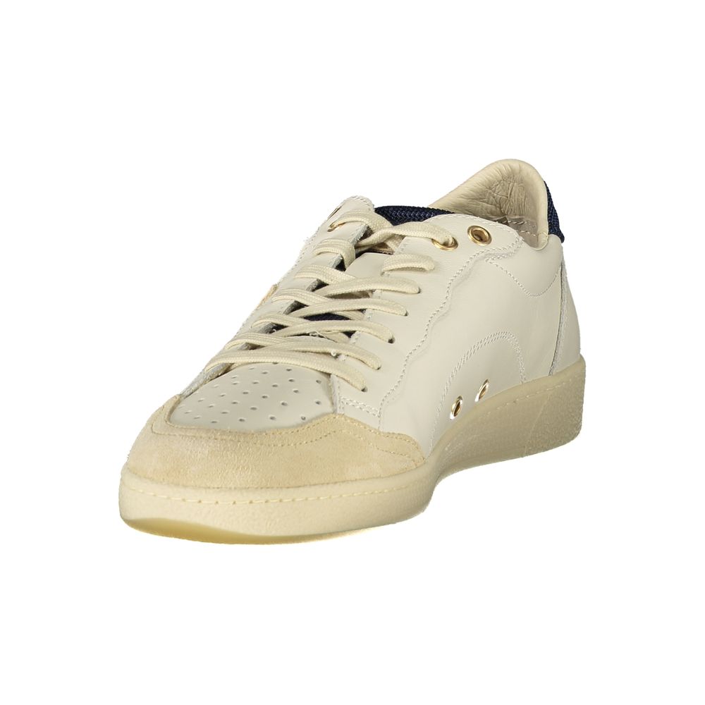 White Polyester Sneaker