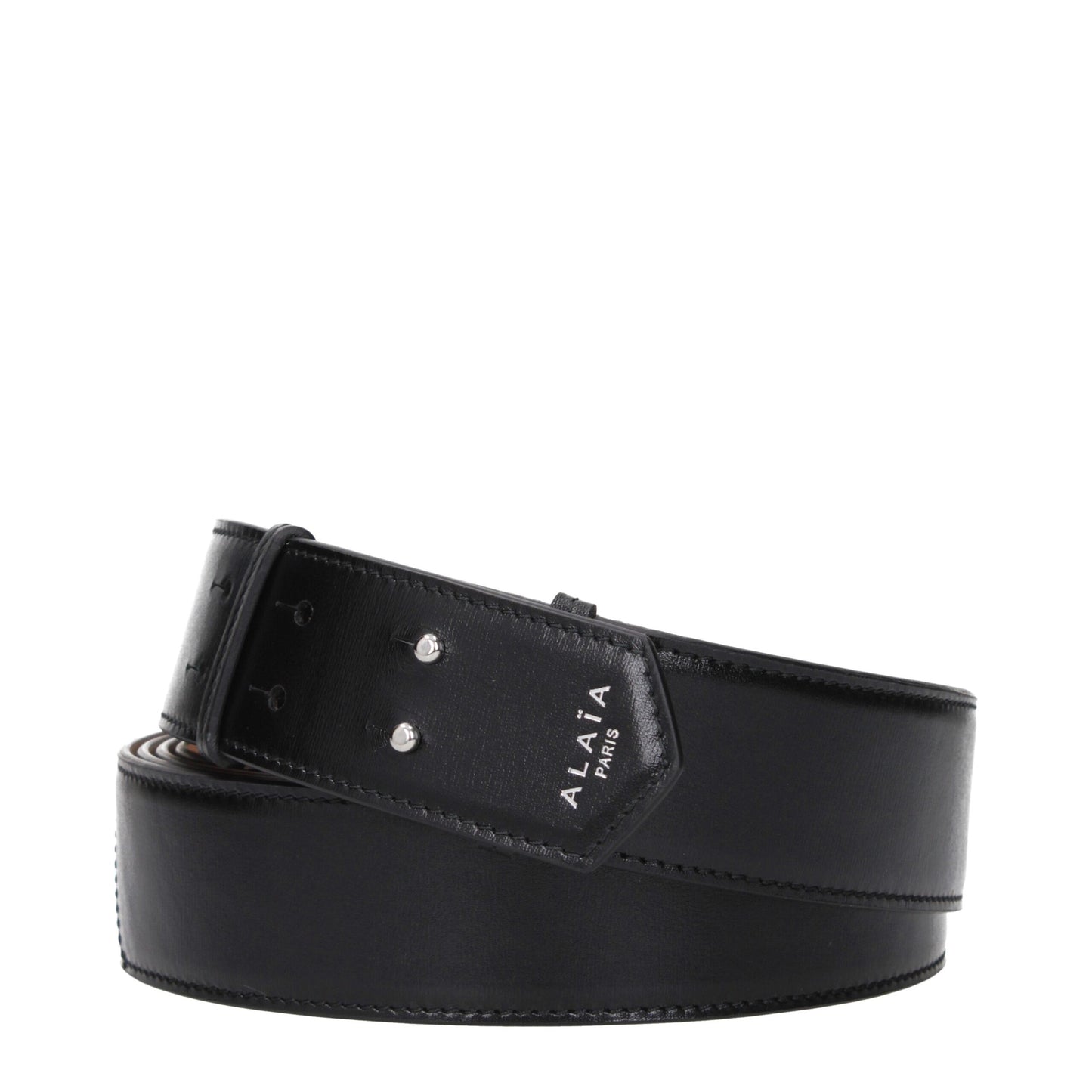 Black Leather Regular Belt