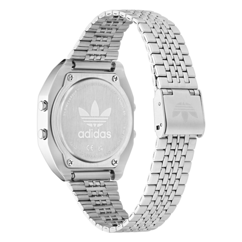 Gray Stainless Steel Digital Watch