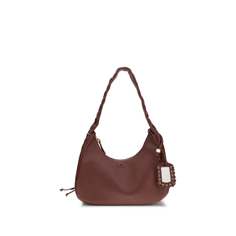 Bordeaux Recycled Leather Shoulder Bag