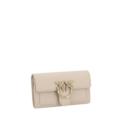 Beige Calf Leather Bos Taurus Shoulder Bag