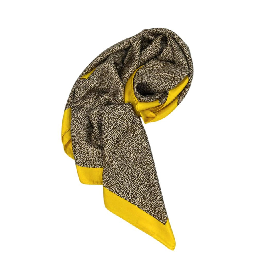 Yellow Silk Women Scarf