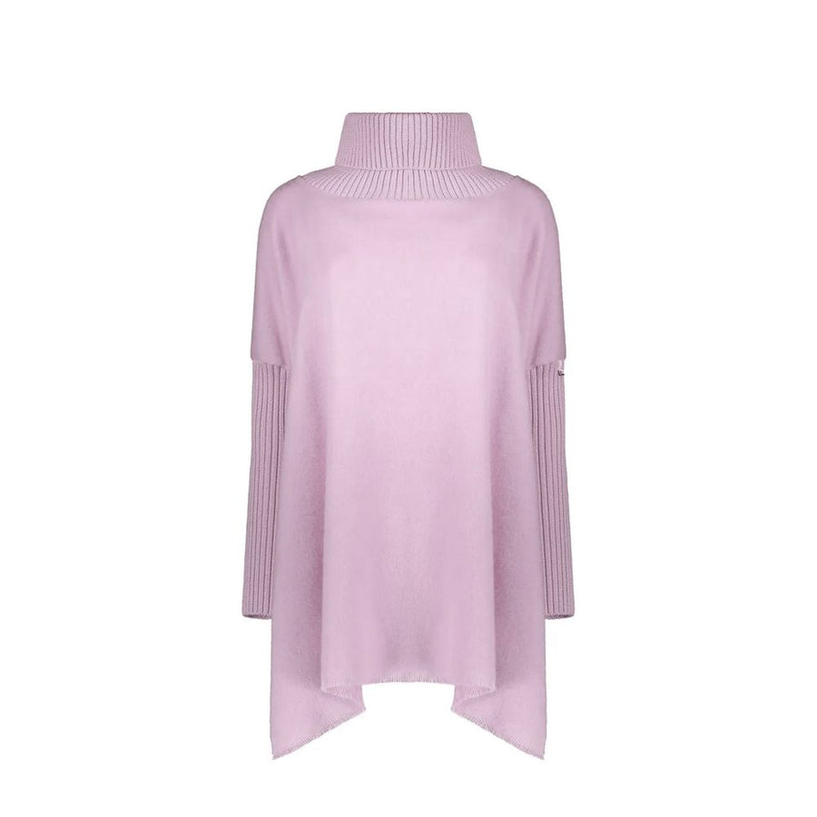 Purple Virgin Wool Poncho