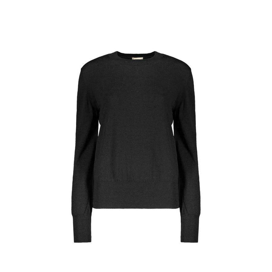 Black Virgin Wool Sweatshirt