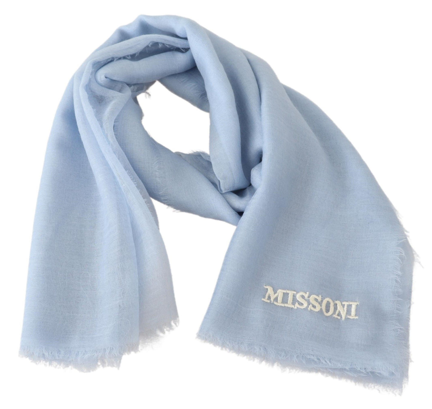 Light Blue Cashmere Unisex Neck Wrap Scarf