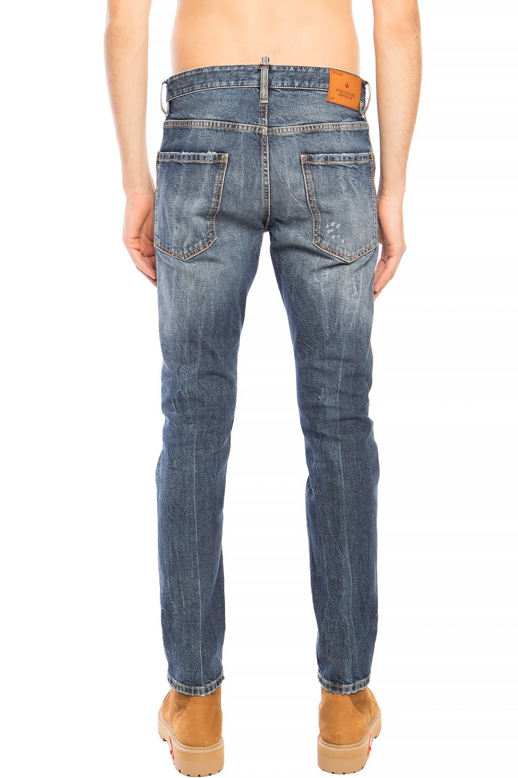 Blue Cotton Men Jeans
