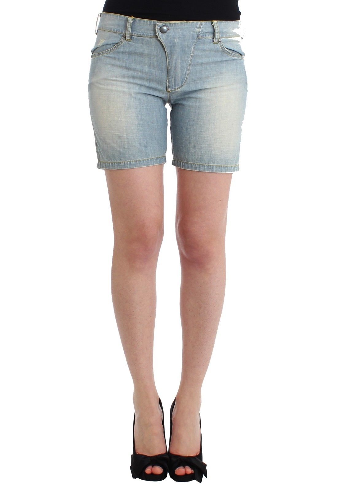 Beachwear Blue Denim City Casual Dress Shorts