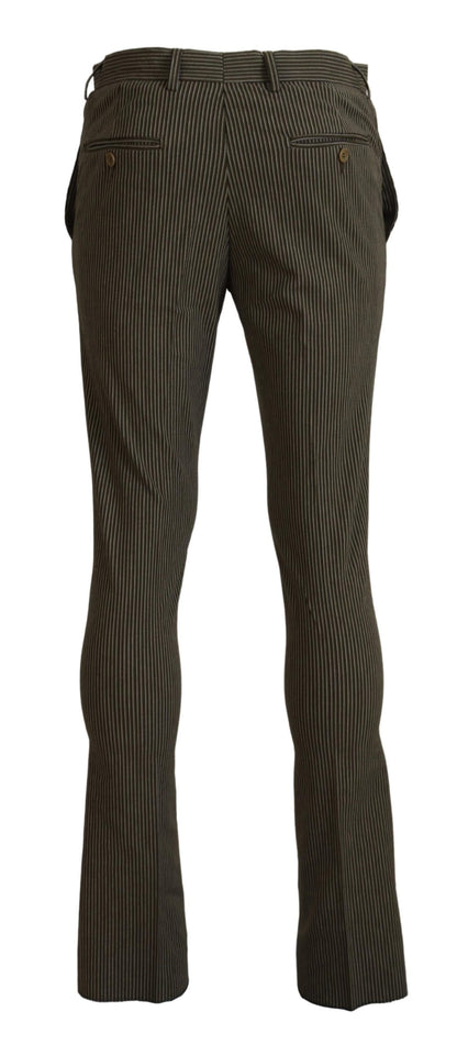 Multicolor Striped Pure Cotton Men Pants