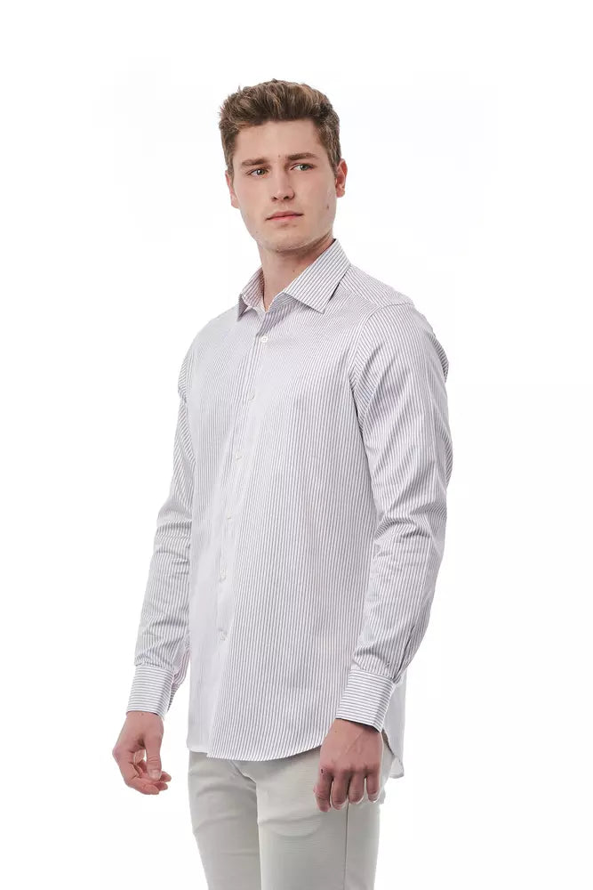 White Cotton Men's Shirt