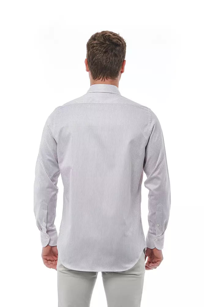 White Cotton Men's Shirt