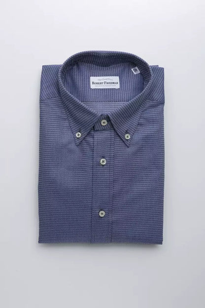 "Blue Cotton Men's Shirt"