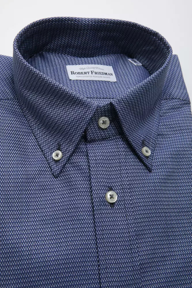 "Blue Cotton Men's Shirt"
