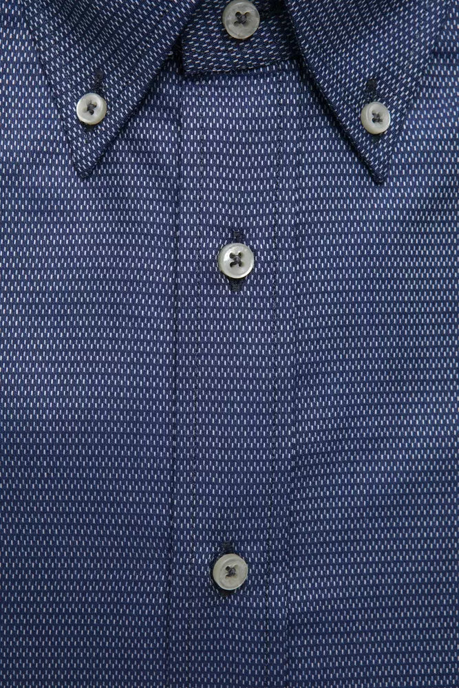 "Blue Cotton Men's Shirt"