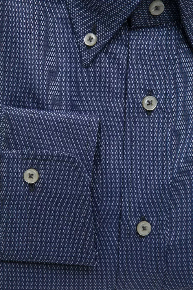 "Blue Cotton Men's Shirt"