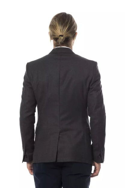 Gray Wool Men's Blazer