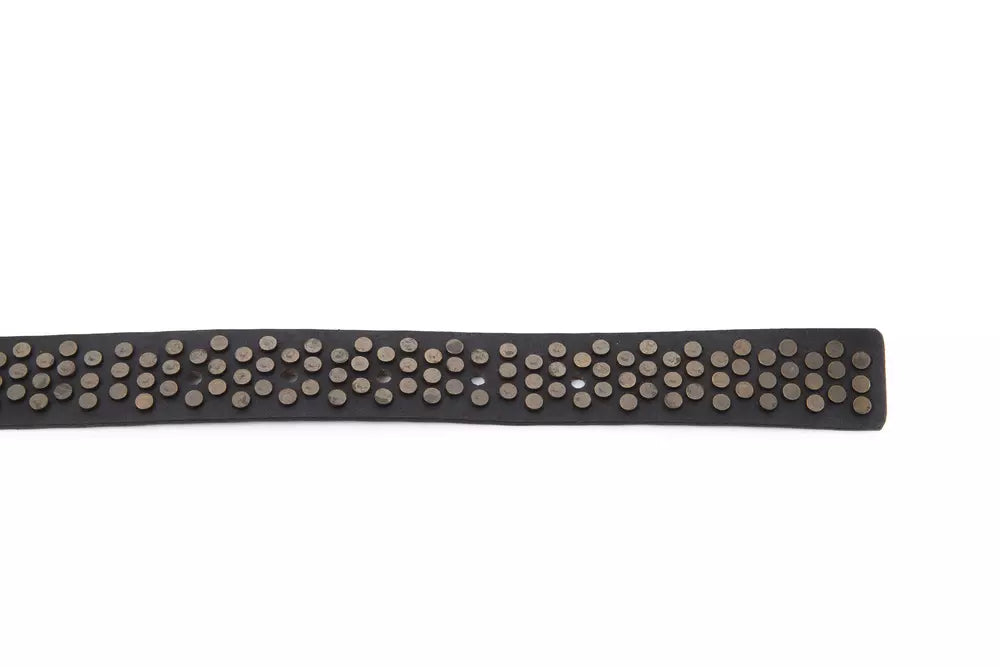 Black Cowhide Women Belt