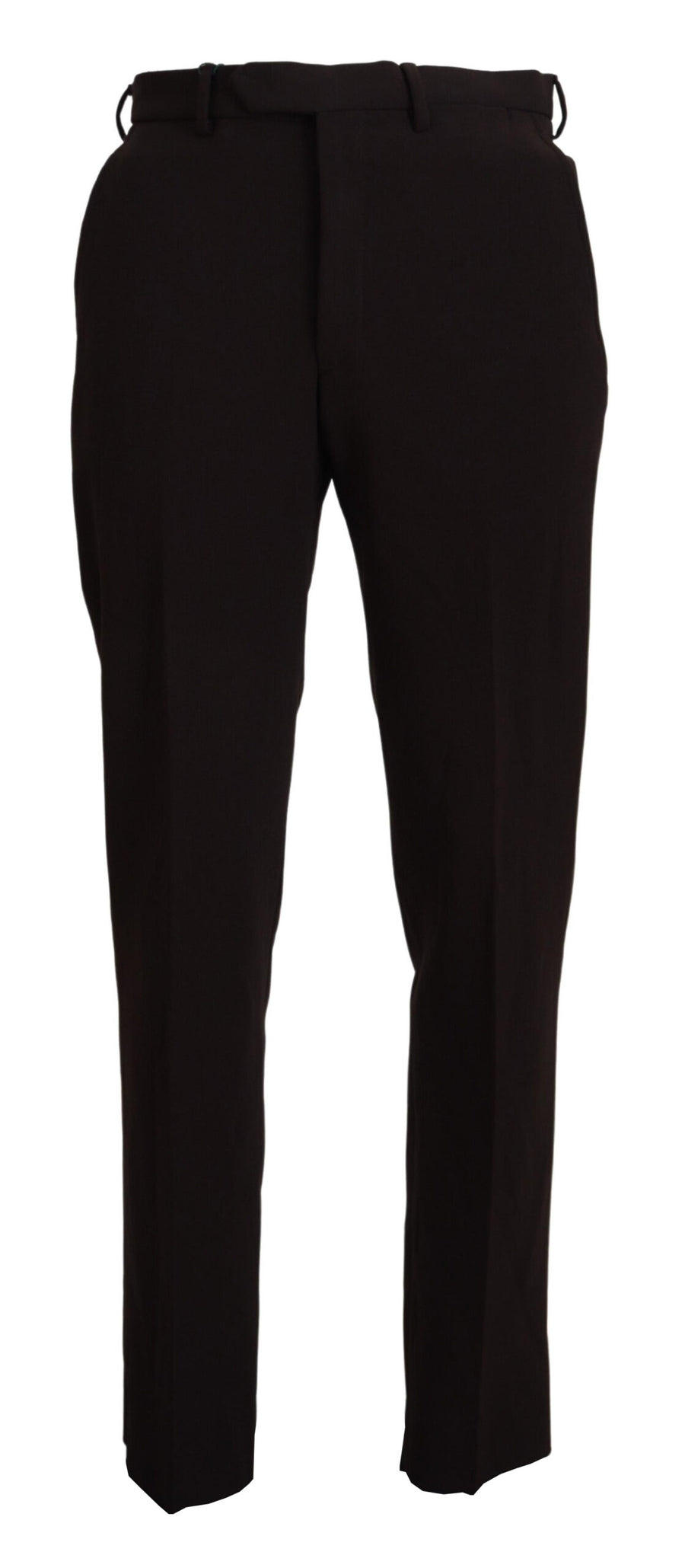 Brown Straight Fit Formal Men Pants