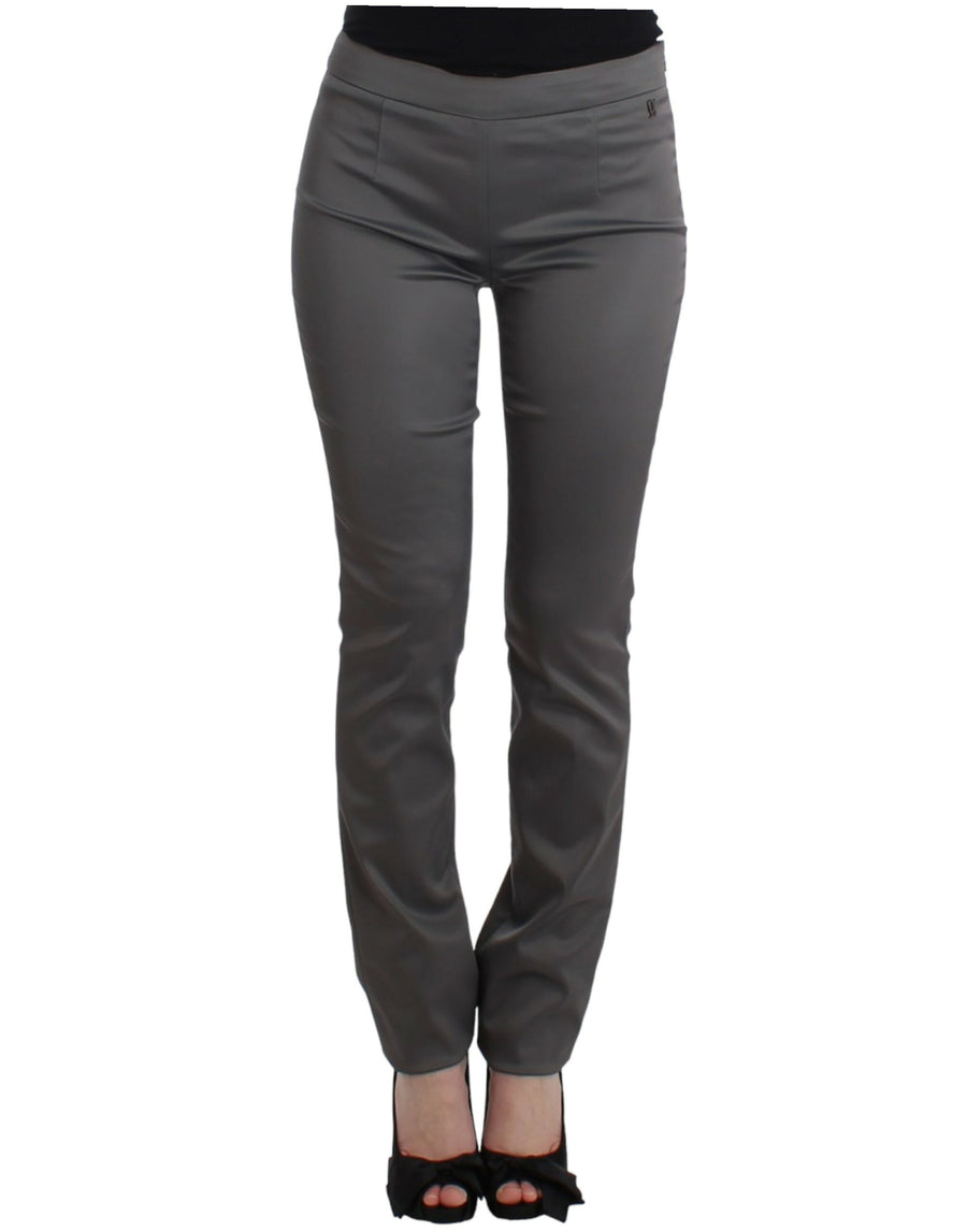 Gray slim fit pants