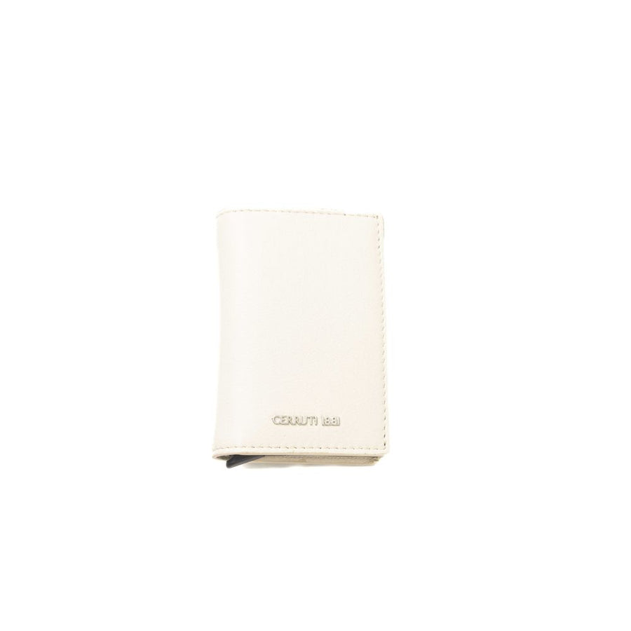 Beige Calfskin Men Wallet