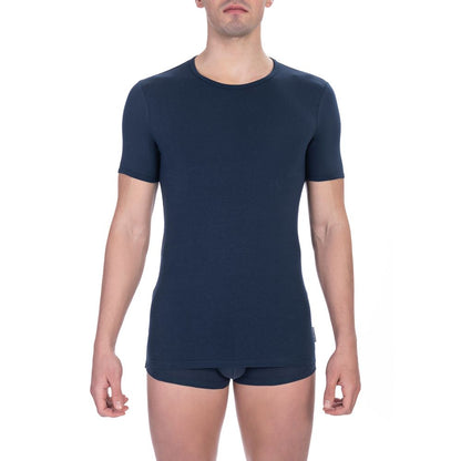 Blue Cotton Men's T-Shirt Twin Pack