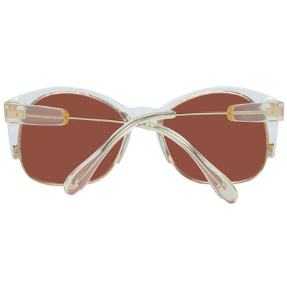 Gold Acetate & Metal Sunglasses