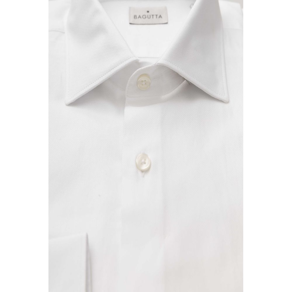 White Cotton Men's Classic Shirt
