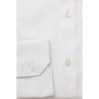 White Cotton Men's Classic Shirt