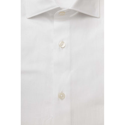 White Cotton Men's Classic Shirt