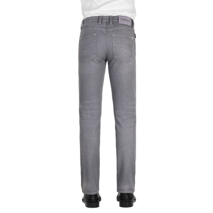 Gray Cotton Men Jeans