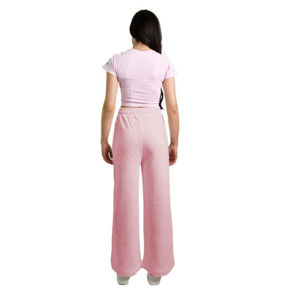 Pink Cotton Women Palazzo Pants