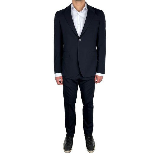 Navy Wool Men's Suit