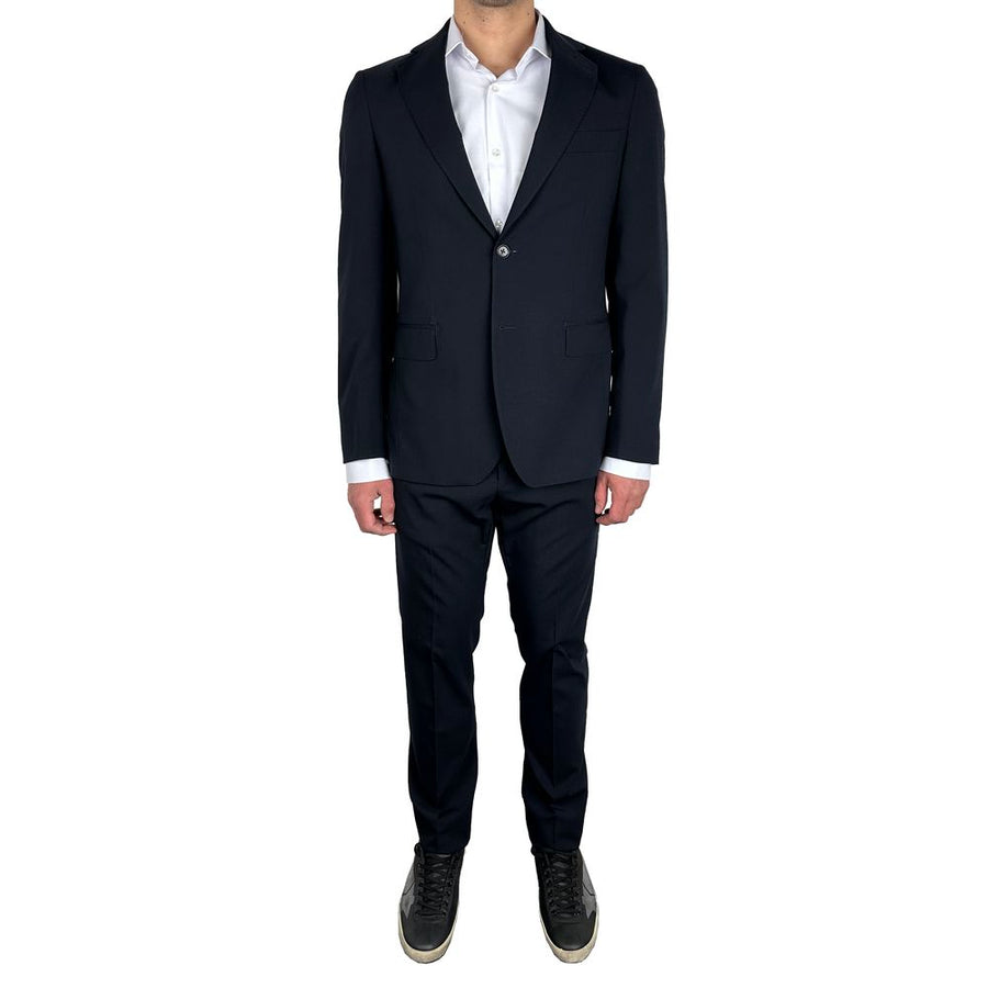 Navy Wool Men's Suit