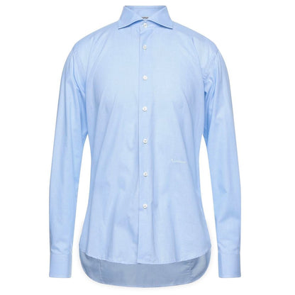 Light Blue Cotton Men Shirt