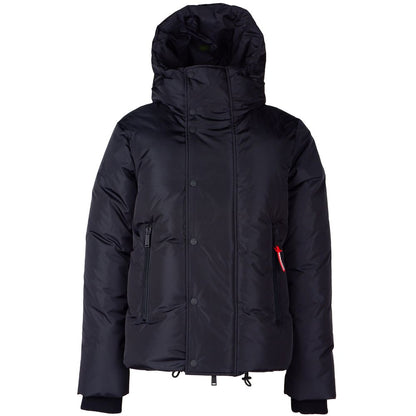 Black Nylon Men Down Jacket