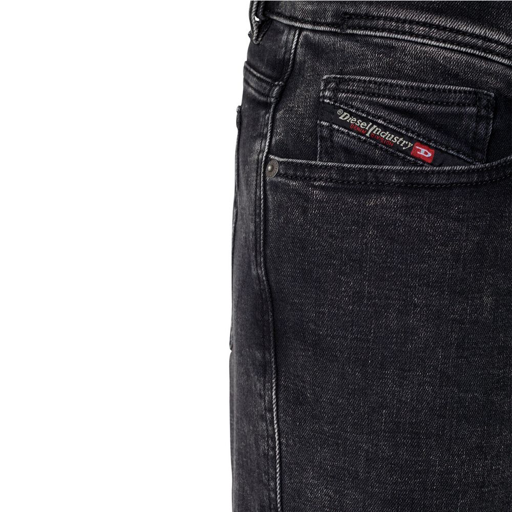 Black Cotton Men Jean