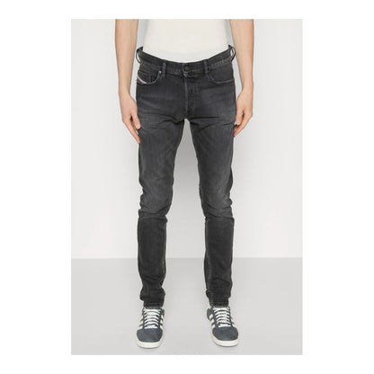 Black Cotton Men Jeans