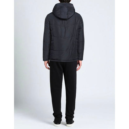 Blue Polyamide Men Jacket