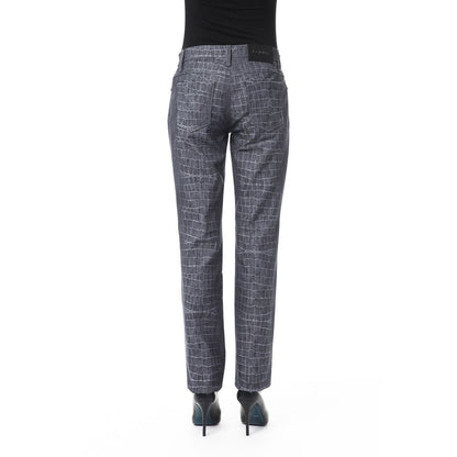 Black Viscose Women's Pants