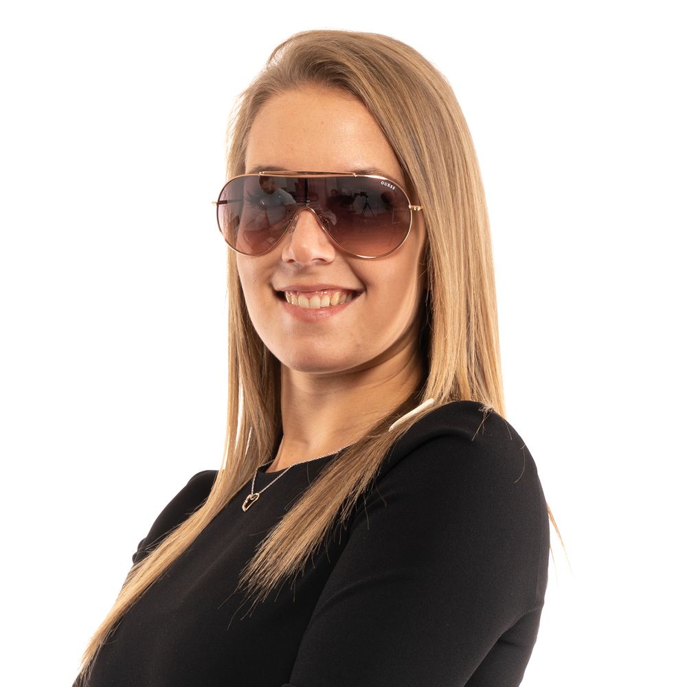 Rose Gold Metal Sunglasses