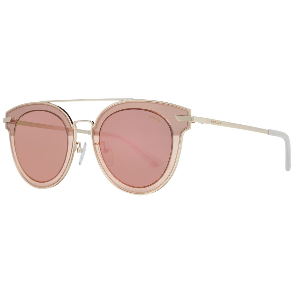 Rose Gold Metal & Plastic Sunglasses