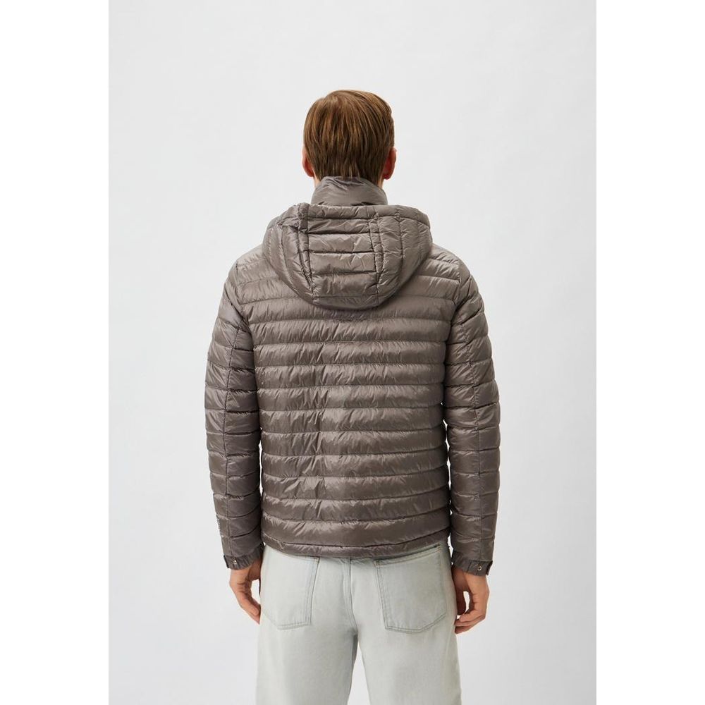 Gray Polyamide Men Jacket