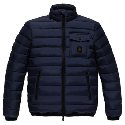 Blue Nylon Men Jacket