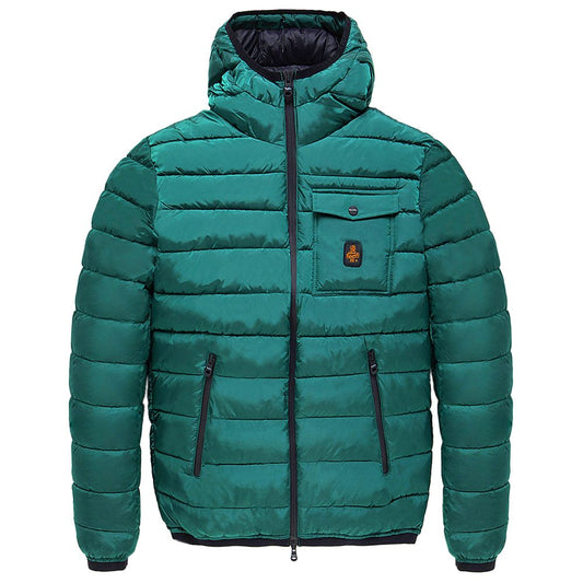 Green Nylon Men Jacket