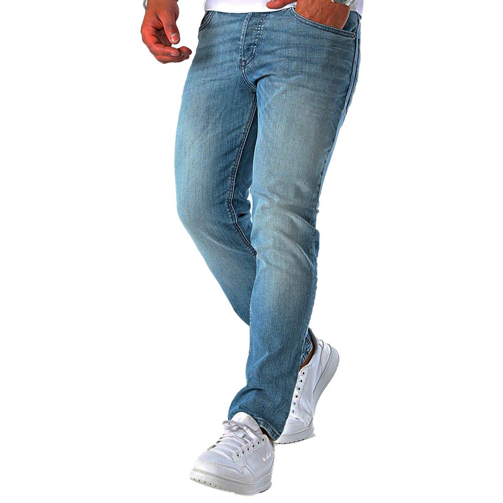 Blue Cotton Men Jeans
