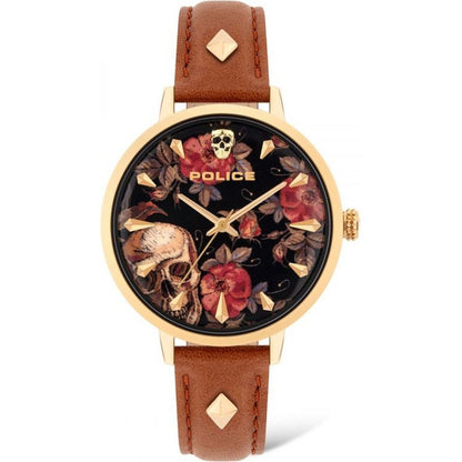 Brown Leather Dress Watch